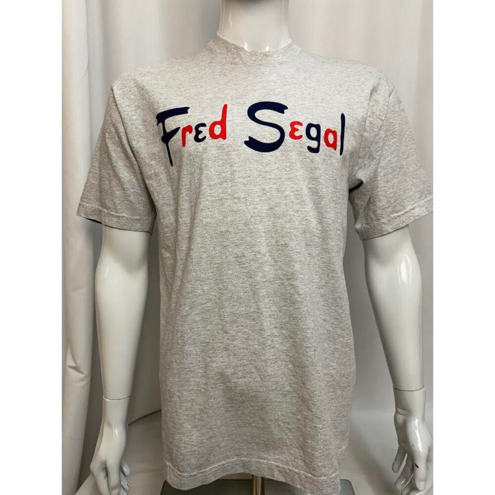 NWT!‎ Fred Segal Men's Vintage Logo-print T-shirt Ash Medium